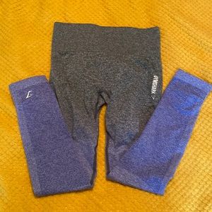 Gymshark Ombré Seamless Legging Indigo/Black Small